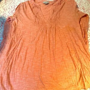 Loft 100% Cotton Long Sleeve Shirt with Roll Tabs